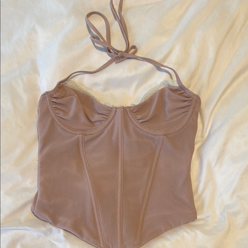 White Fox Corset Top